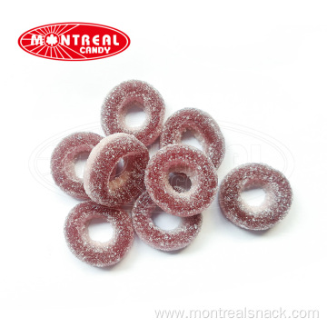 Sour ring shape grapes gummy wholesale soft candy